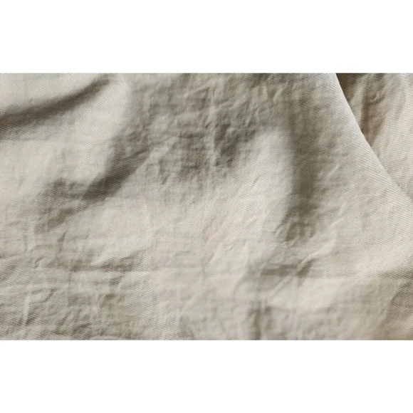 Massimo Dutti Womens Velour Jacket S Cream Military Long Sleeve Collared Lined - Picture 16 of 16